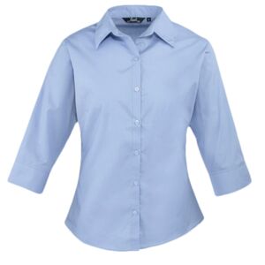 Women's ¾ sleeve poplin blouse Thumbnail