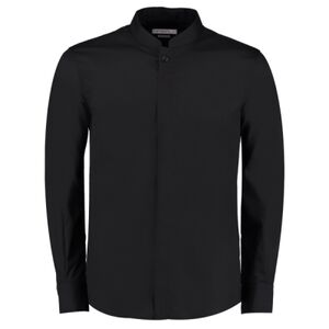 Mandarin collar shirt long-sleeved (tailored fit) Thumbnail
