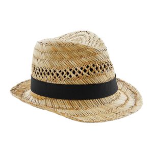 Straw summer trilby Thumbnail