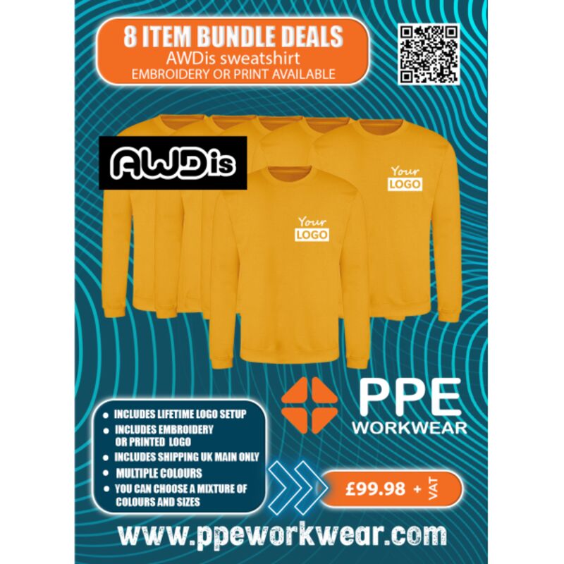 8x AWDis Sweatshirt Bundle Thumbnail