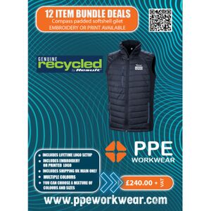 12x Result Compass Padded Softshell Gilet Bundle Thumbnail