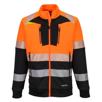 DX4 Hi-Vis Class 1 Funnel Neck Zipped Sweatshirt Thumbnail